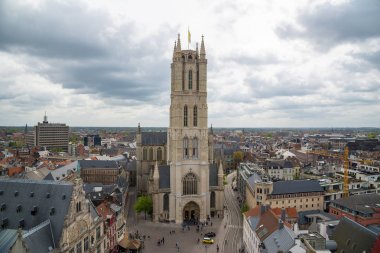 Saint Bavo Katedrali tarihi bölümünde, Gent, Belçika.