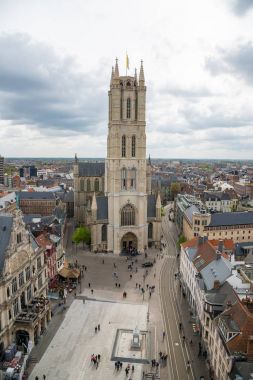 Saint Bavo Katedrali tarihi bölümünde, Gent, Belçika.