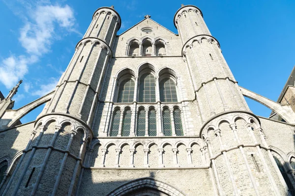 St. Salvator Cathedral i historiska staden Brygge, Belgien — Stockfoto