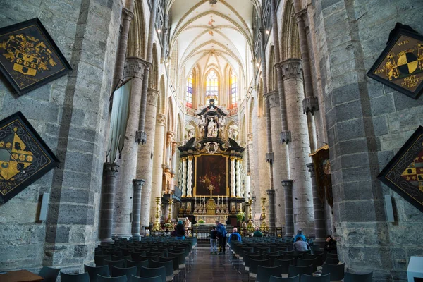 İç mekanlar, Resim Sergisi ve ayrıntılarını Saint Nicholas Kilisesi Ghent, Belçika