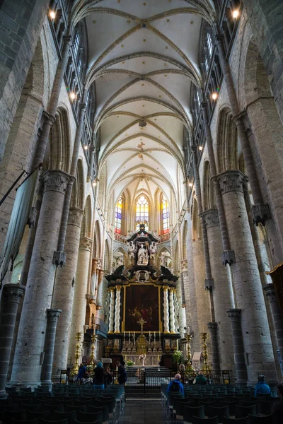 İç mekanlar, Resim Sergisi ve ayrıntılarını Saint Nicholas Kilisesi Ghent, Belçika