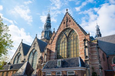 Eski kilise - Oude Kerk - en eski bina ve eski parish Kilisesi, Amsterdam