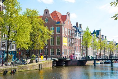 En ünlü kanallar ve bentleri Amsterdam City