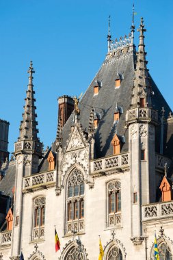 Provinciaal Hof - il mahkeme bir hükümet toplantı ev kullanılan. Bruges, Belçika