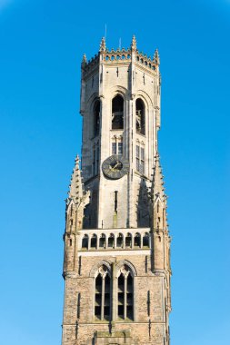 Çan kulesi, aka Belfort, Bruges, ortaçağ çan kulesi'nın tarihi merkezinde, Bruges, Belçika.