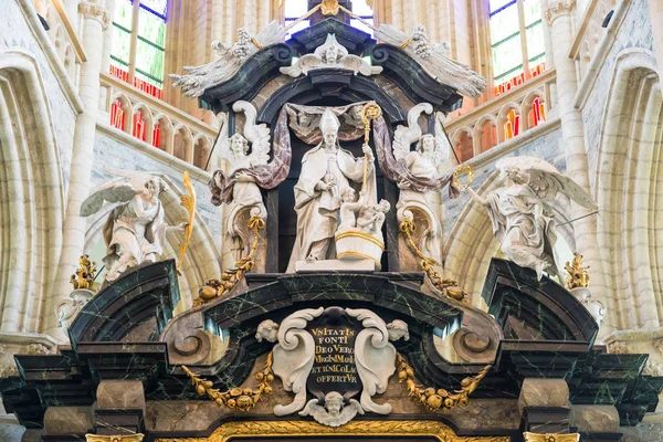 Gante Bélgica Abril 2017 Hermosa Vista Del Interior Iglesia San —  Fotos de Stock