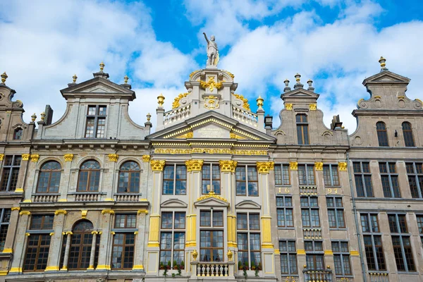 Bruksela Belgia Kwietnia 2017 Guildhalls Grand Place Brukseli Belgia — Zdjęcie stockowe