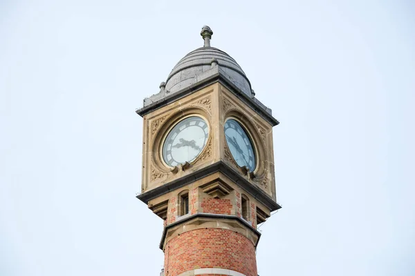 Башня Часами Главного Железнодорожного Вокзала Гент Синт Питерс Изначально Построена — стоковое фото