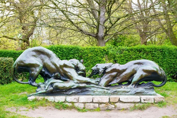 Гент Бельгия Апреля 2017 Года Скульптура Цитедельном Парке Парк Бельгийском — стоковое фото