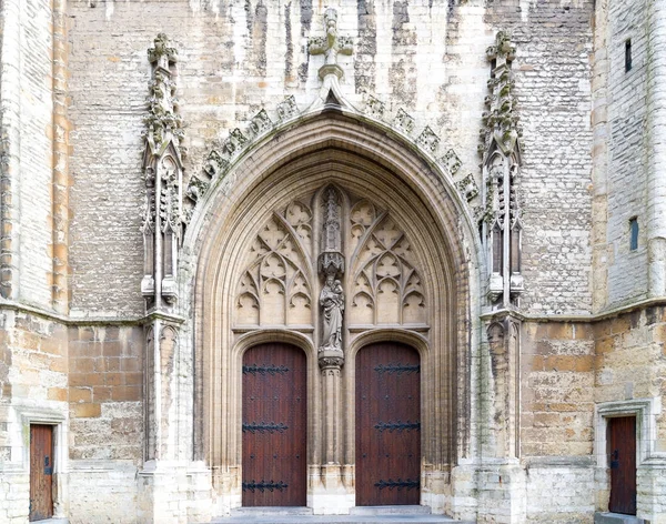 Ghent Belgium April 2017 Entrance Saint Bavo Cathedral Ghent Belgium — Stock Photo, Image