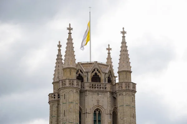 Visa Saint Bavo Katedralen Från Klockstapeln Gent Belgien — Stockfoto