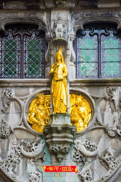 Bruges Belgium April 2017 Basilica Holy Blood Market Square Bruges — Stock Photo, Image