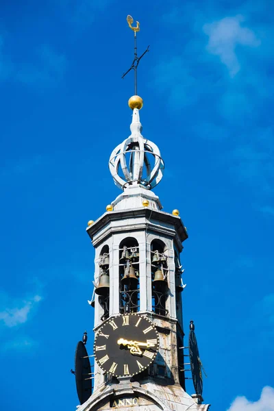 Munttoren Klocktorn Amsterdam Holland Nederländerna Munttoren Tower Del Den Gamla — Stockfoto
