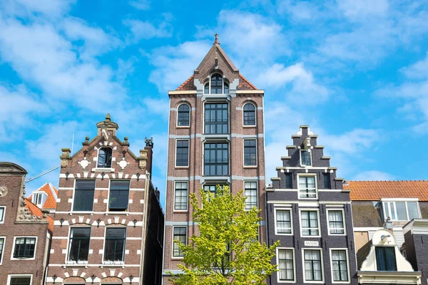 Herengracht 전형적인 네덜란드 네덜란드 네덜란드 암스테르담 운하의 — 스톡 사진