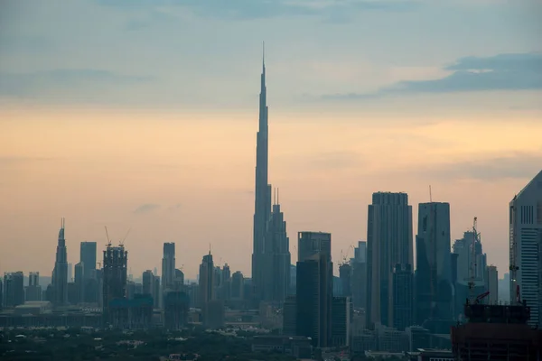 Dubai November Utsikt Över Dubai Med Burj Khalifa Världens Högsta — Stockfoto
