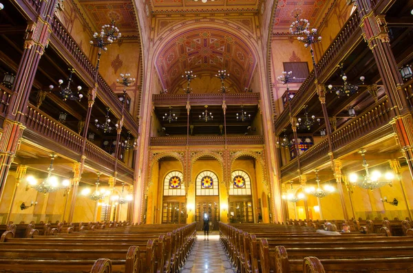 Budapest Ungern 2016 Interiören Den Stora Synagogan Dohany Street Synagogan — Stockfoto