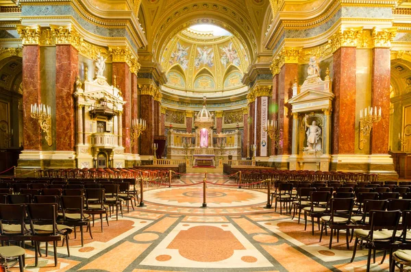 Budapest Hongarije Februari 2016 Interieur Van Romeinse Katholieke Kerk Stephen — Stockfoto