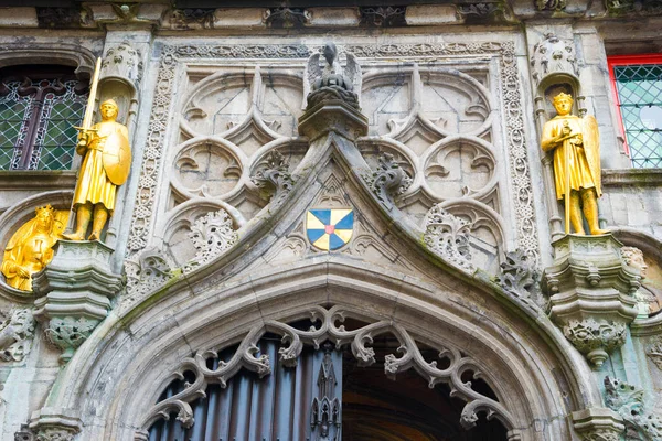 Bruges Bélgica Abril 2017 Basílica Sangue Sagrado Market Square Bruges — Fotografia de Stock