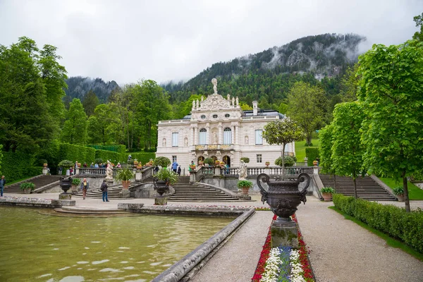 Ettal Duitsland Juni 2016 Paleis Linderhof Baviera Duitsland Een Van — Stockfoto