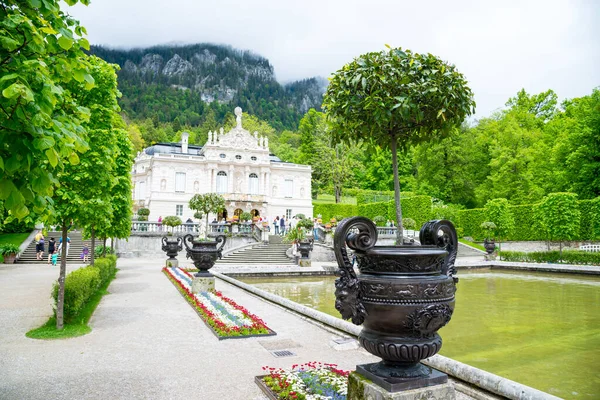 Oberammergau Múnich Alemania Junio 2016 Palacio Linderhof Más Pequeño Los — Foto de Stock