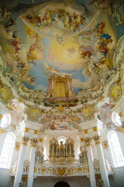 Steingaden Juni 2016 Die Pfeifenorgel Der Wallfahrtskirche Wies Ist Eine — Stockfoto