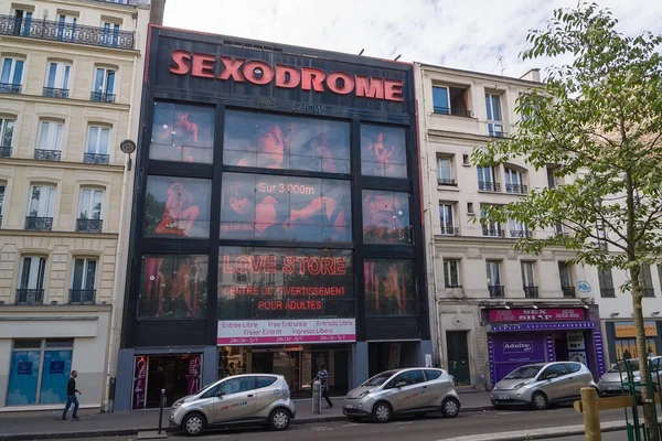 Paris Wrzesień 2014 Seks Sklepy Paryskiej Dzielnicy Pigalle Montmartre Paryż — Zdjęcie stockowe