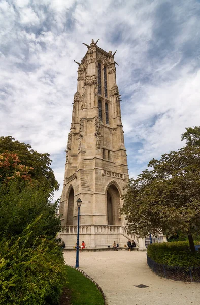 Saint Jacques Tower Ett Meter Högt Flamboyant Gotiskt Torn Monument — Stockfoto