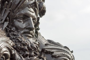 Fransa, Paris 'teki sokak lambasının tabanı..