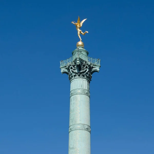 Julikolonnen Eller Colonne Juillet Monumental Kolonn Paris Till Minne Revolutionen — Stockfoto
