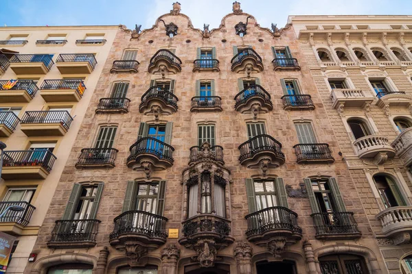 Барселона Іспанія Вересня 2014 Фасад Будинку Casa Calvet Розроблений Антоніо — стокове фото