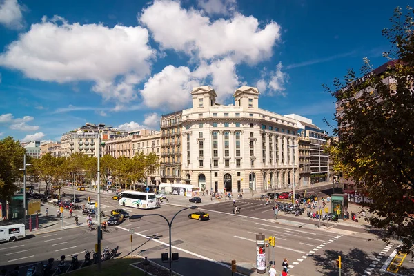 Барселона Іспанія Вересня 2014 Вид Пассейг Грасія Вулиця Однією Головних — стокове фото