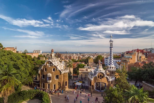 Барселона Іспанія Вересня 2014 Парк Гелл Від Архітектора Антоні Гауді — стокове фото