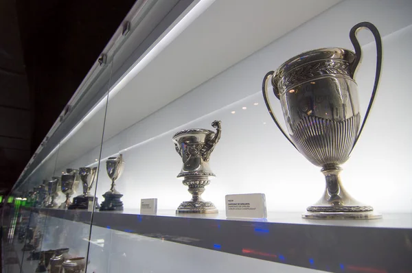 Barcelona Španělsko Září 2014 Jedna Galerií Trofejí Muzeu Barcelona Mistrovství — Stock fotografie