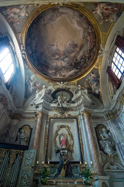 Interior Chiesa Ognissanti All Saints Church Franciscan Church Florence Tuscany — Stock Photo, Image