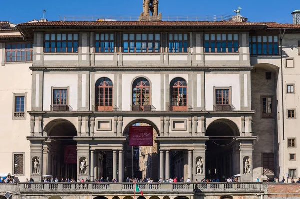 Bloemence Italië April 2013 Zuidelijke Kant Van Het Museum Uffizi — Stockfoto