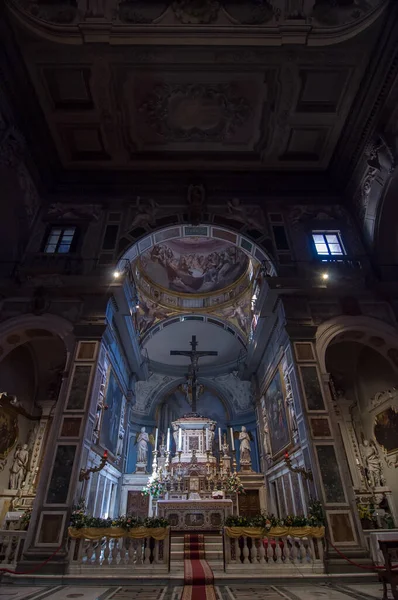 Innenraum Und Altar Der Chiesa Ognissanti Allerheiligen Kirche Ist Eine — Stockfoto
