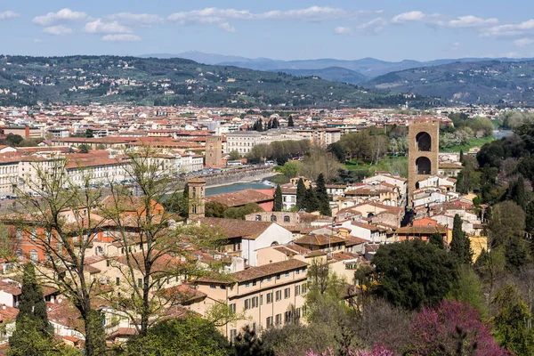 Krásný Panoramatický Výhled Florencii Boboli Gardens Toskánsko Itálie — Stock fotografie
