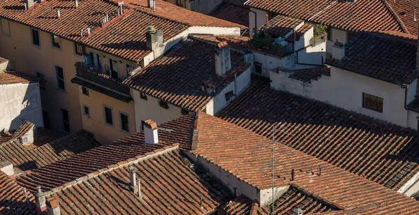 フロレンティーノ屋根 ジョットのカンパニーレからの空中都市のトップビュー フィレンツェ トスカーナ州 イタリア — ストック写真
