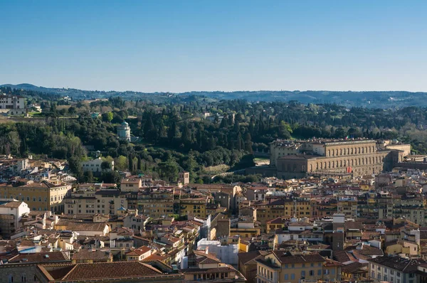 Palazzo Pitti Pitti Palace Boboli Gardens Aerial View Giotto Campanile — Stock Photo, Image