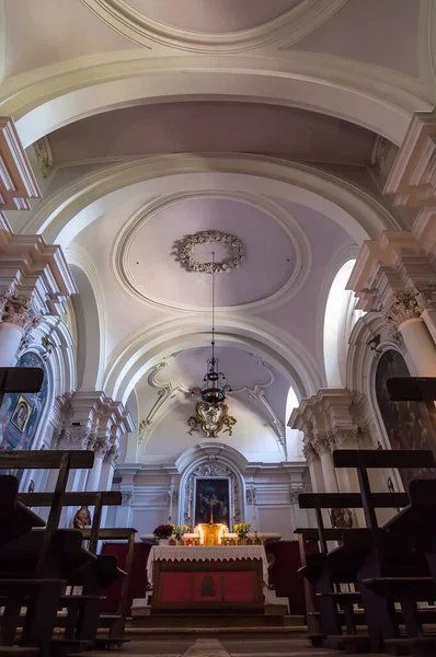 Montepulciano Italy April 2013 Interior Small Church Chiesa Santa Maria — Stock Photo, Image