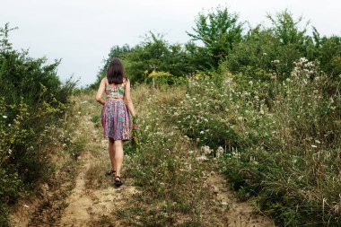 kadın holding rustik buket 