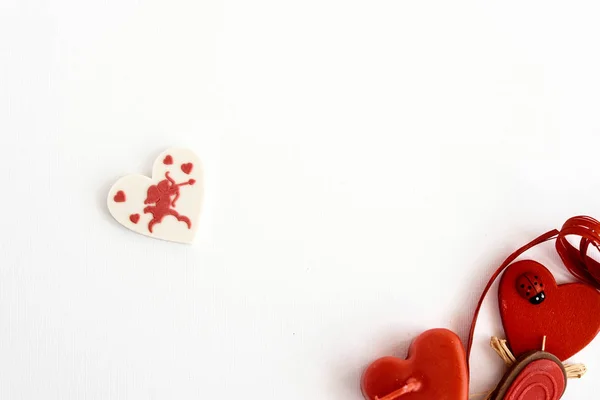 Biscoitos de coração elegante — Fotografia de Stock