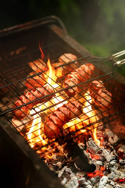 Deliziose salsicce alla griglia — Foto Stock