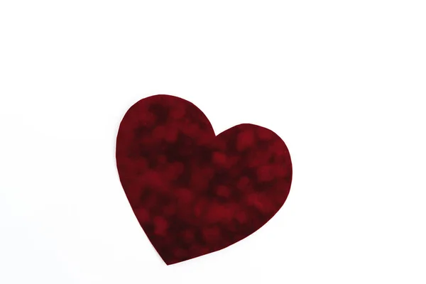 Stylish velvet heart — Stock Photo, Image
