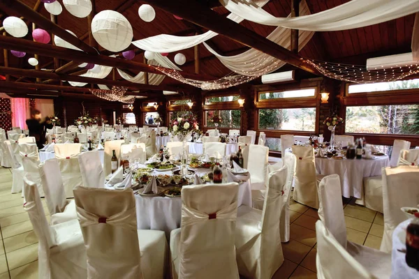 Decorated place for wedding reception — Stock Photo, Image