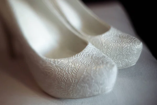 Luxusní svatební boty — Stock fotografie