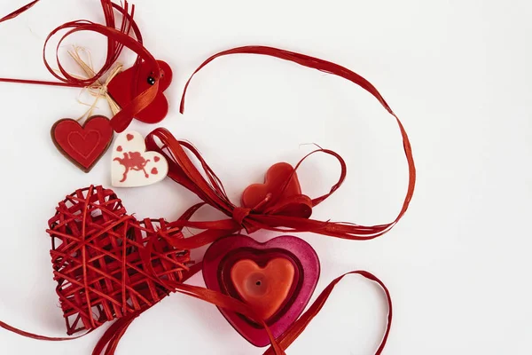 バレンタインの日の愛のスタイリッシュなオブジェクト — ストック写真