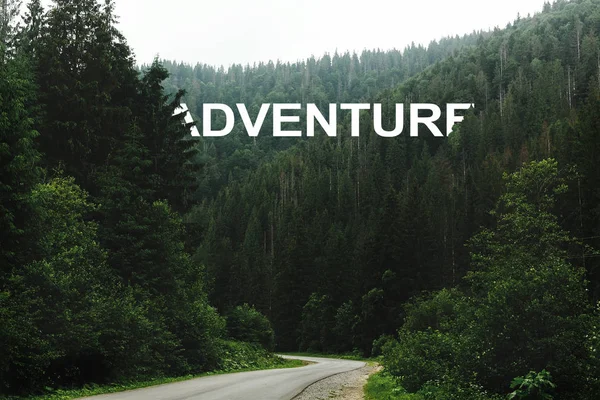Adventure sign word — Stock Photo, Image
