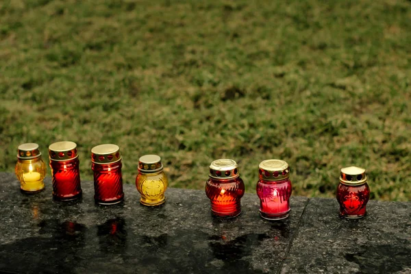 Many colorful candles — Stock Photo, Image