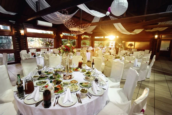 Decorated place for wedding reception — Stock Photo, Image